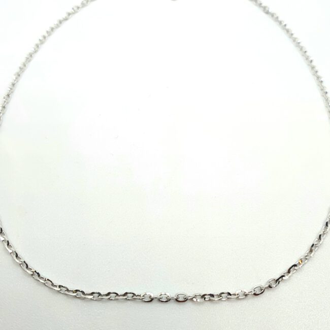 שרשרת זהב 14 קראט לבן חוליות קולקציה חדשה