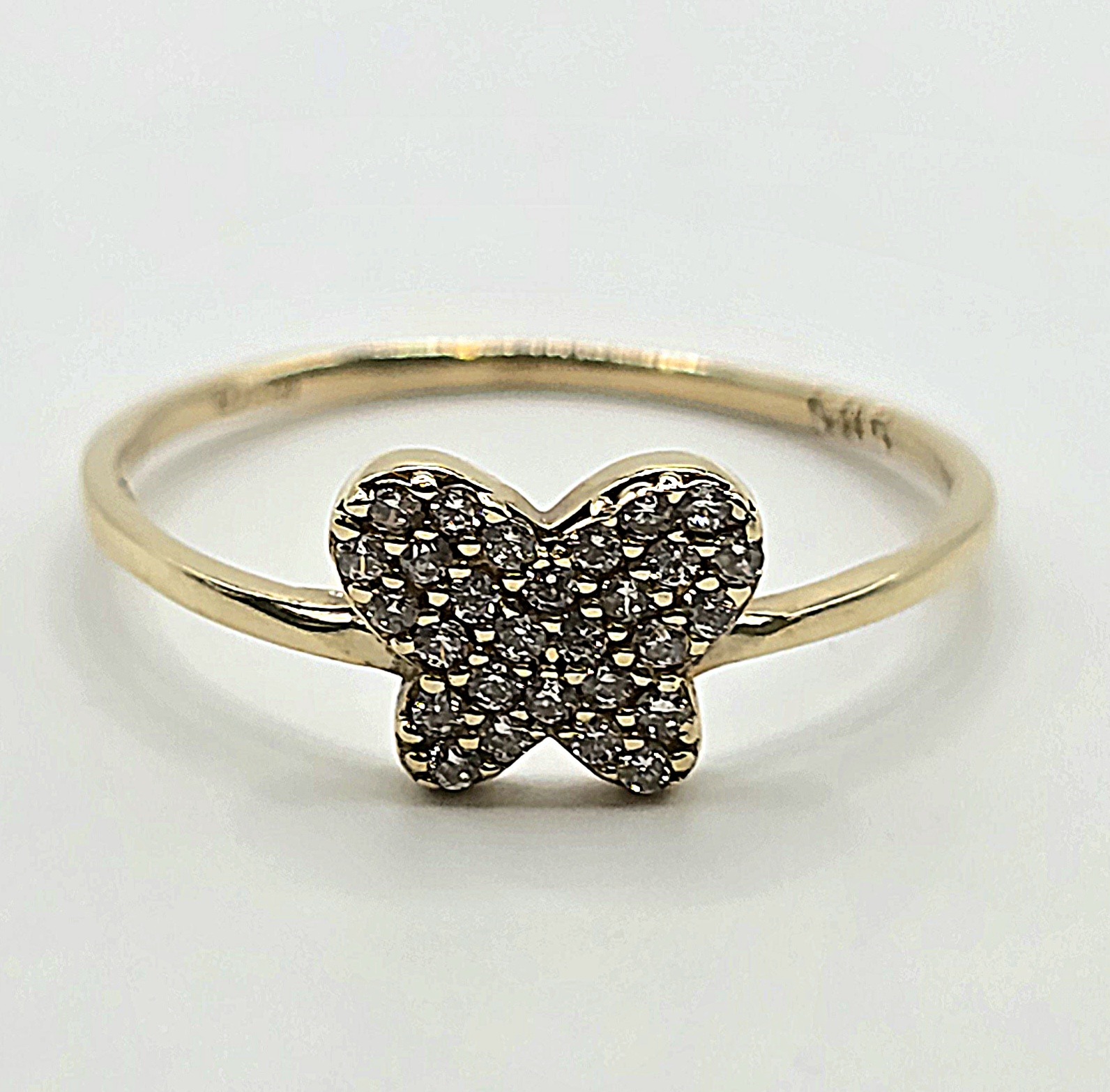 טבעת זהב 14 קראט פרפר קולקציה חדשה grgr83