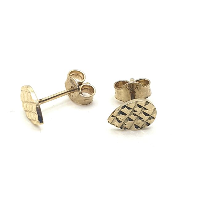 עגילי זהב 14 קראט טיפה חריטות לייזר צמודי אוזן קולקציה חדשה מבצע 460 ש"ח משלוח חינם לכל הארץ עד 12 תשלומים ללא ריבית מבצעים חמים באתר