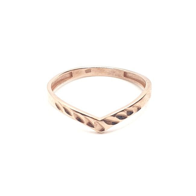 טבעת זהב אדום 14 קראט