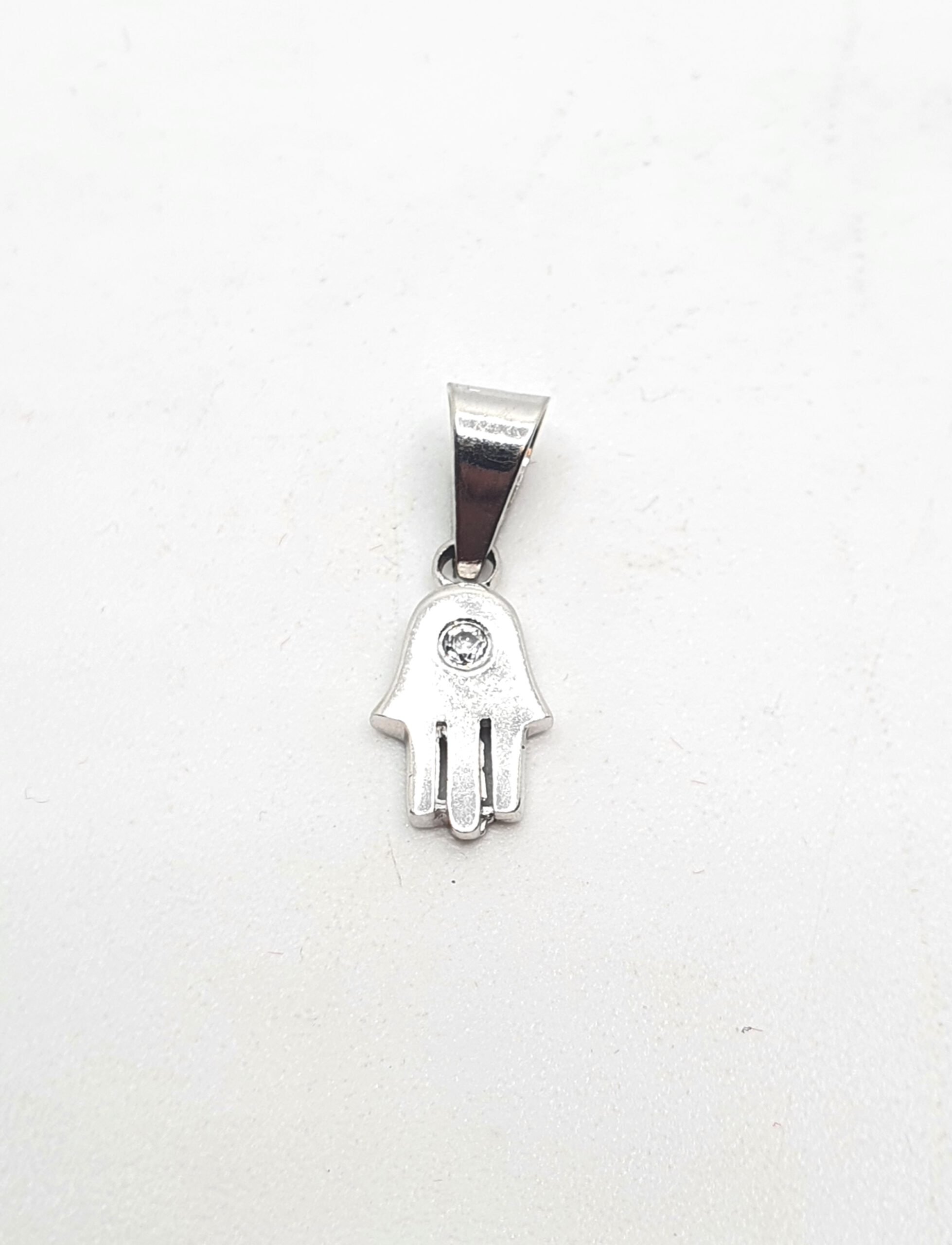 תליון זהב לבן 14K חמסה קולקציה חדשה GK088