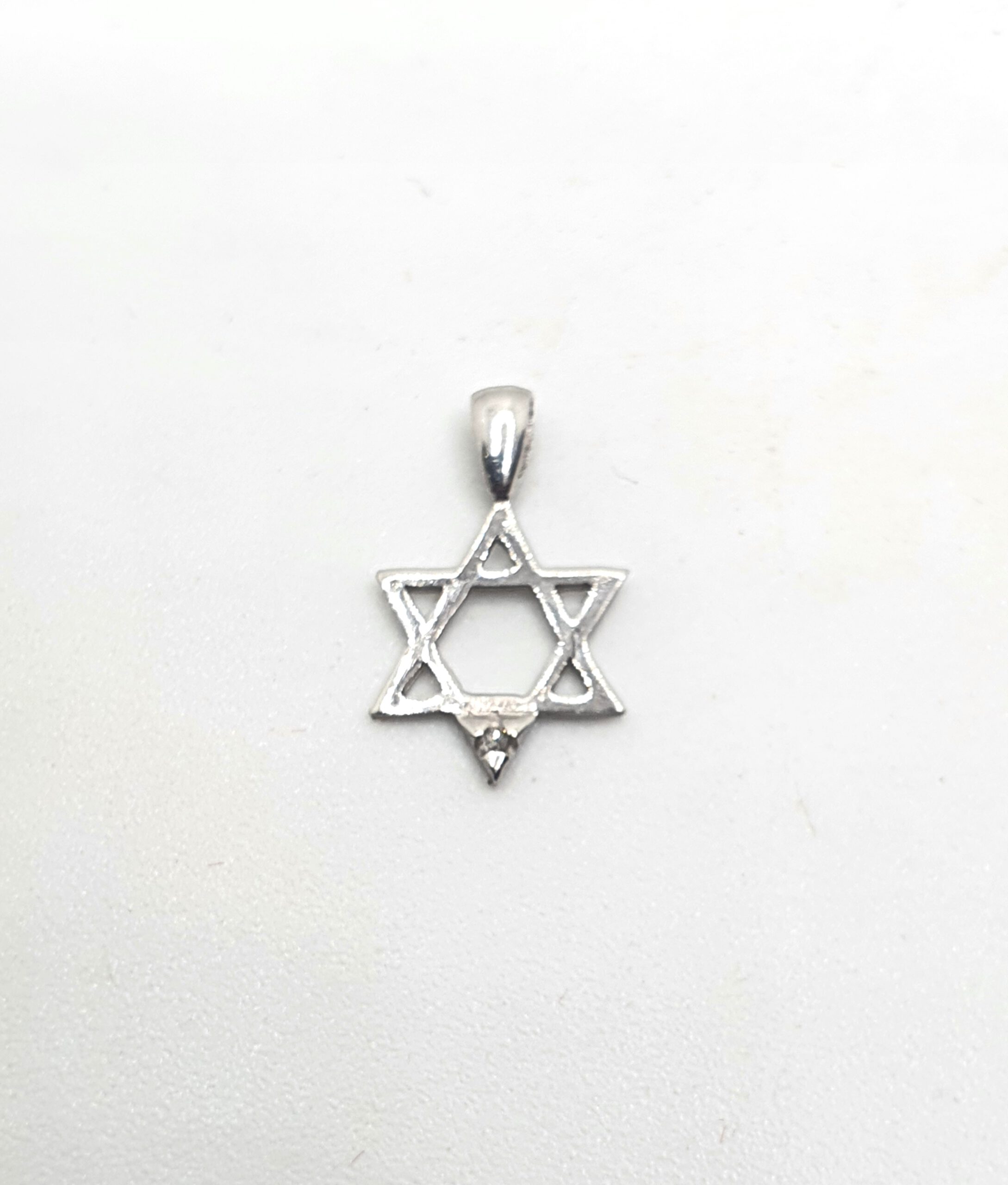 תליון זהב לבן 14 קראט קטן קולקציה חדשה tgm15