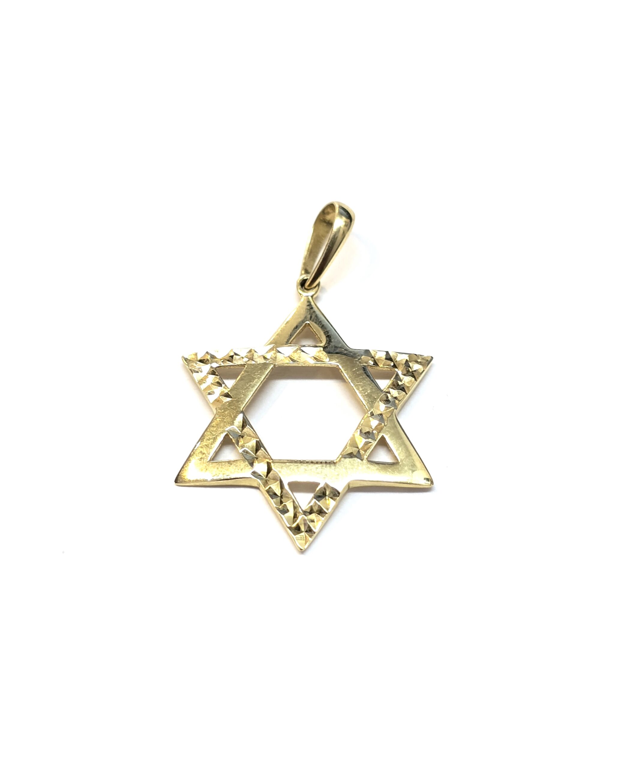 תליון זהב 14 קראט מגן דויד גדול קולקציה חדשה tgbh777