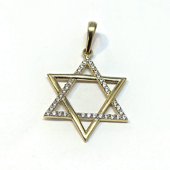 תליון מגן דוד זהב 14K עיצוב מהמם קולקציה חדשה GTbh570