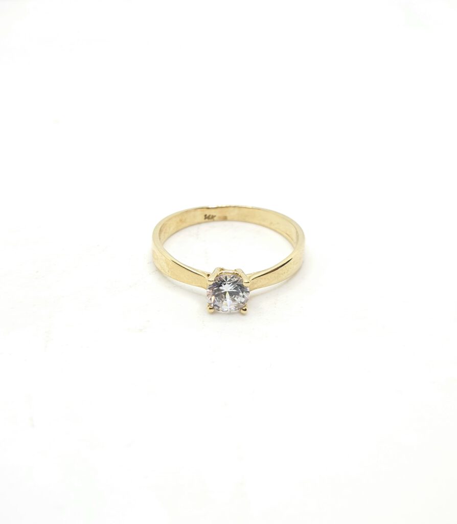 טבעת יהלום סוליטר 0.3 קראט צבע g ניקיון vs דגם drv1