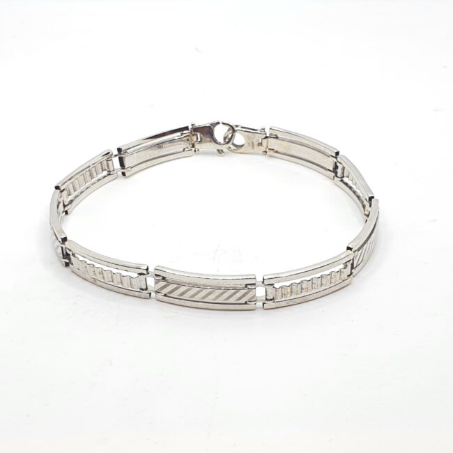 צמיד זהב לבן 14K יוניסקס קולקציה חדשה מבצע 4,700 ש"ח משלוח חינם לכל הארץ בדואר מבוטח עד 12 תשלומים ללא ריבית מבצעים חמים באתר