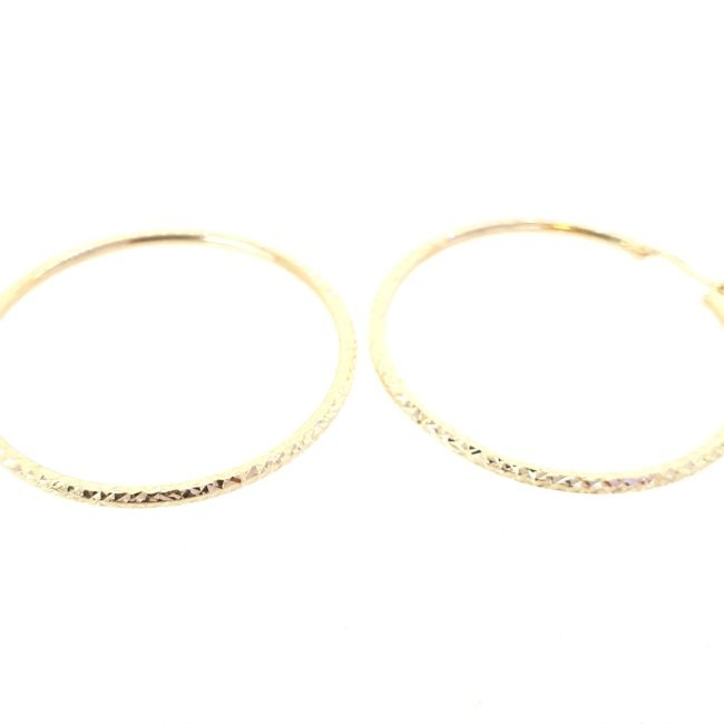 חישוקי זהב 14 קראט גדולים חריטות קולקציה חדשה gey17