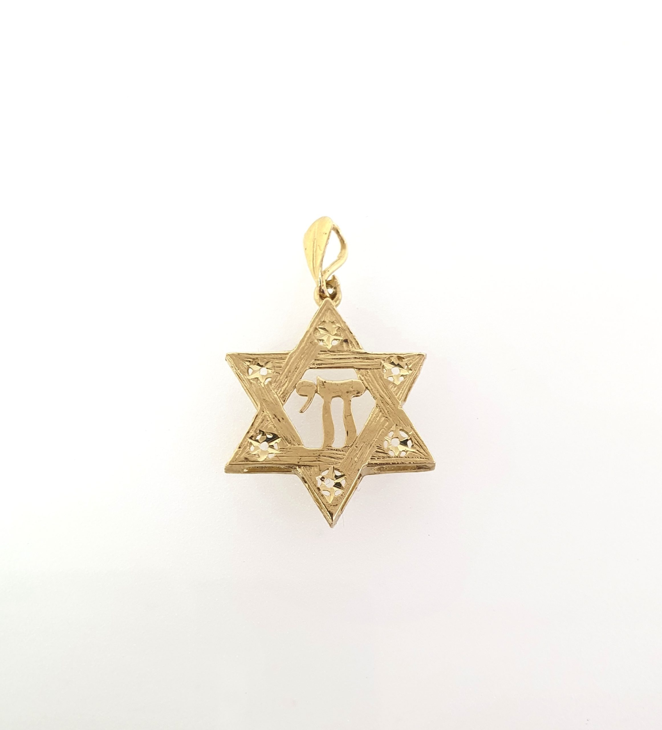 תליון מגן דויד חי זהב 14 קראט קולקציה חדשה gth20