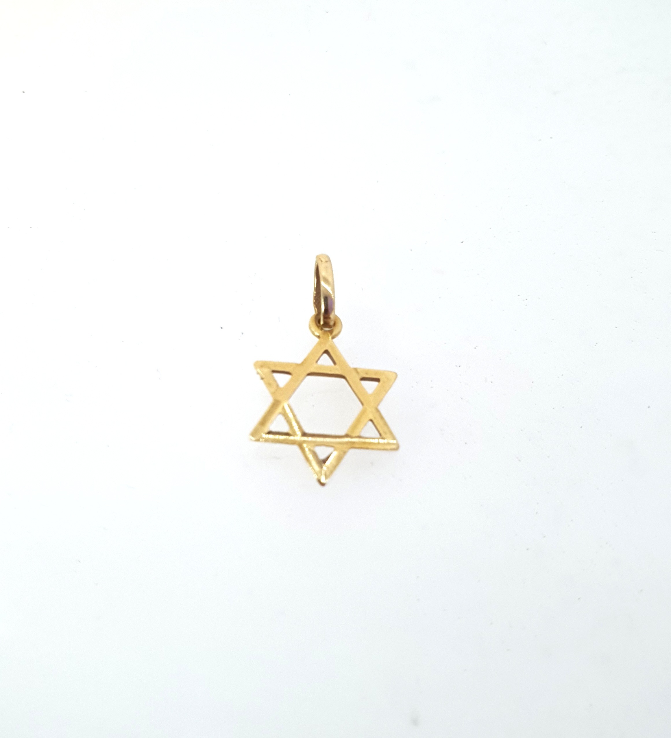 תליון זהב 14 קראט מגן דויד חלק קולקציה חדשה tgbh6