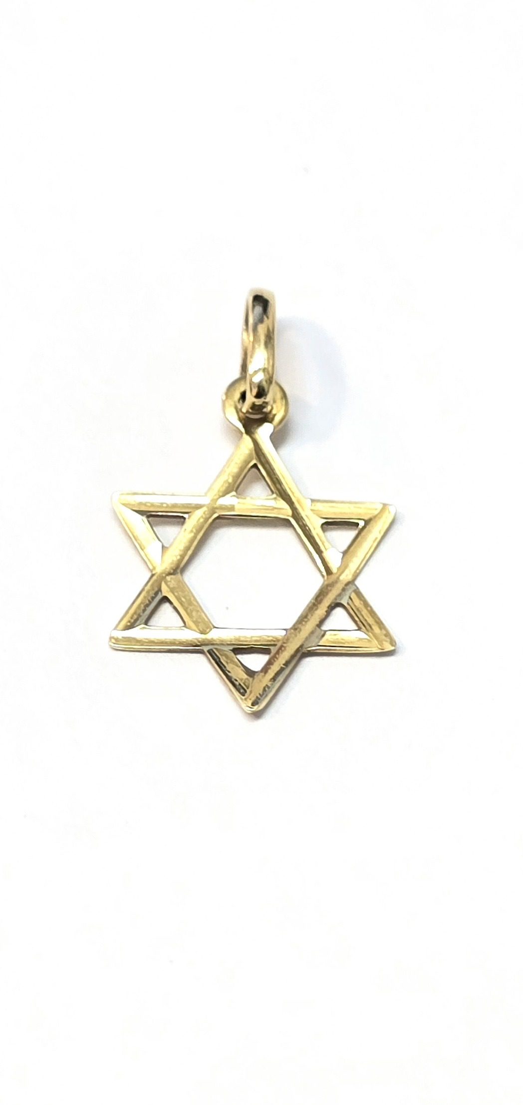 תליון זהב 14 קראט מגן דויד חלק קולקציה חדשה tgbh6