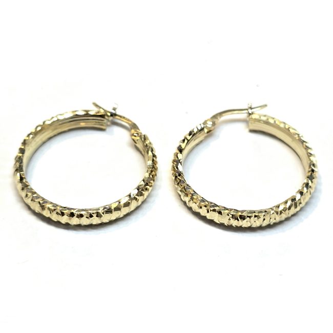 חישוקי זהב 14 קראט חריטות לייזר קולקציה חדשה egbh600