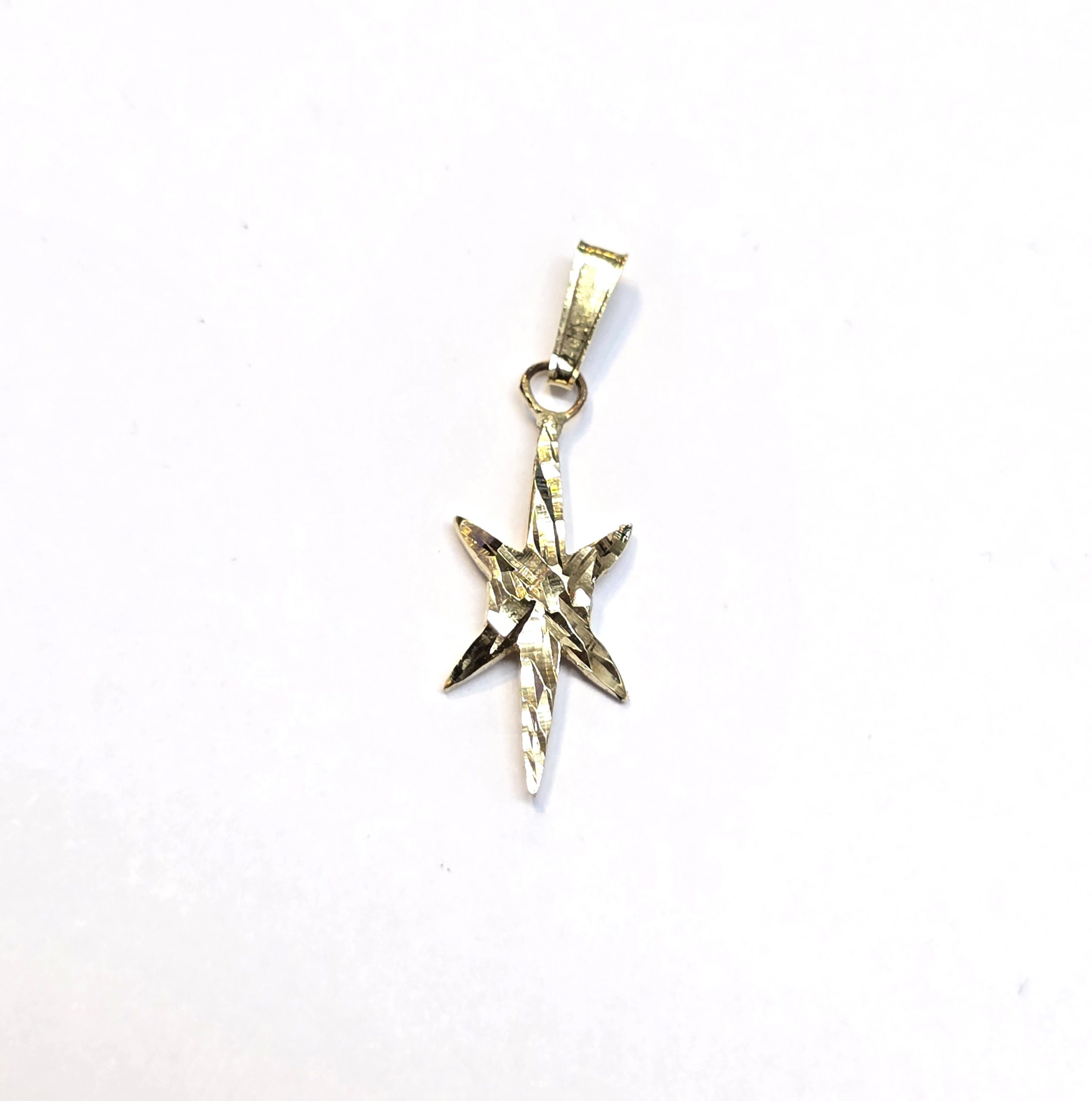 תליון זהב 14 קראט כוכב חריטות קולקציה חדשה tgbh1003