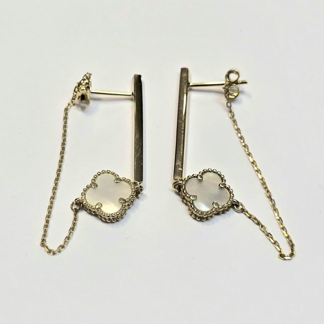 עגילי זהב 14 קראט