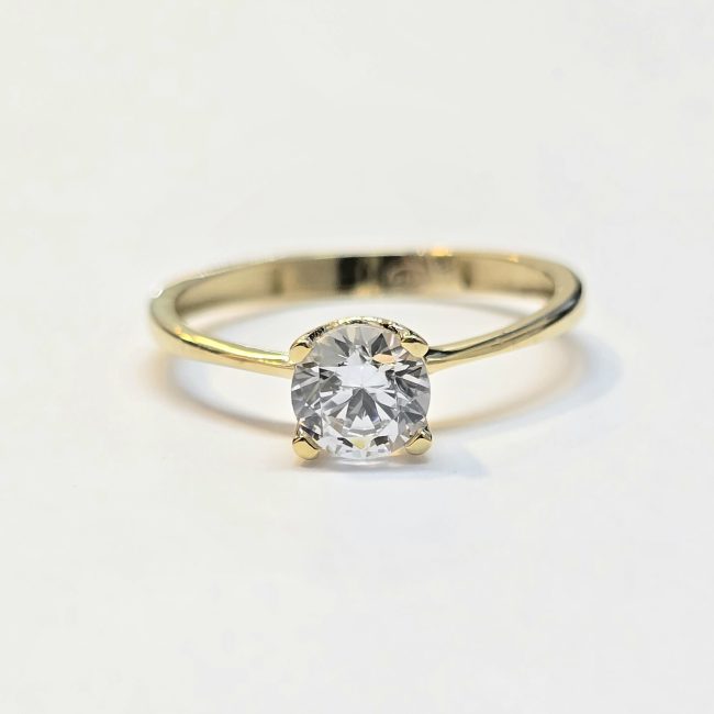 טבעת יהלום מעבדה