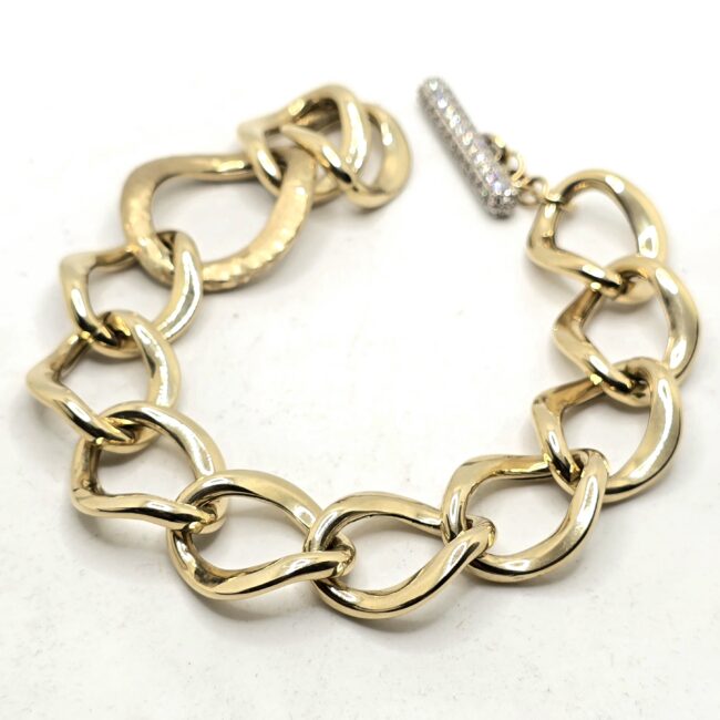 צמיד זהב 14 קראט עיגולים קולקציה חדשה