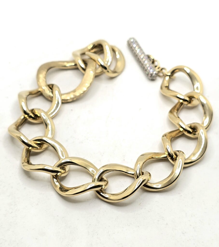 צמיד זהב 14 קראט עיגולים קולקציה חדשה