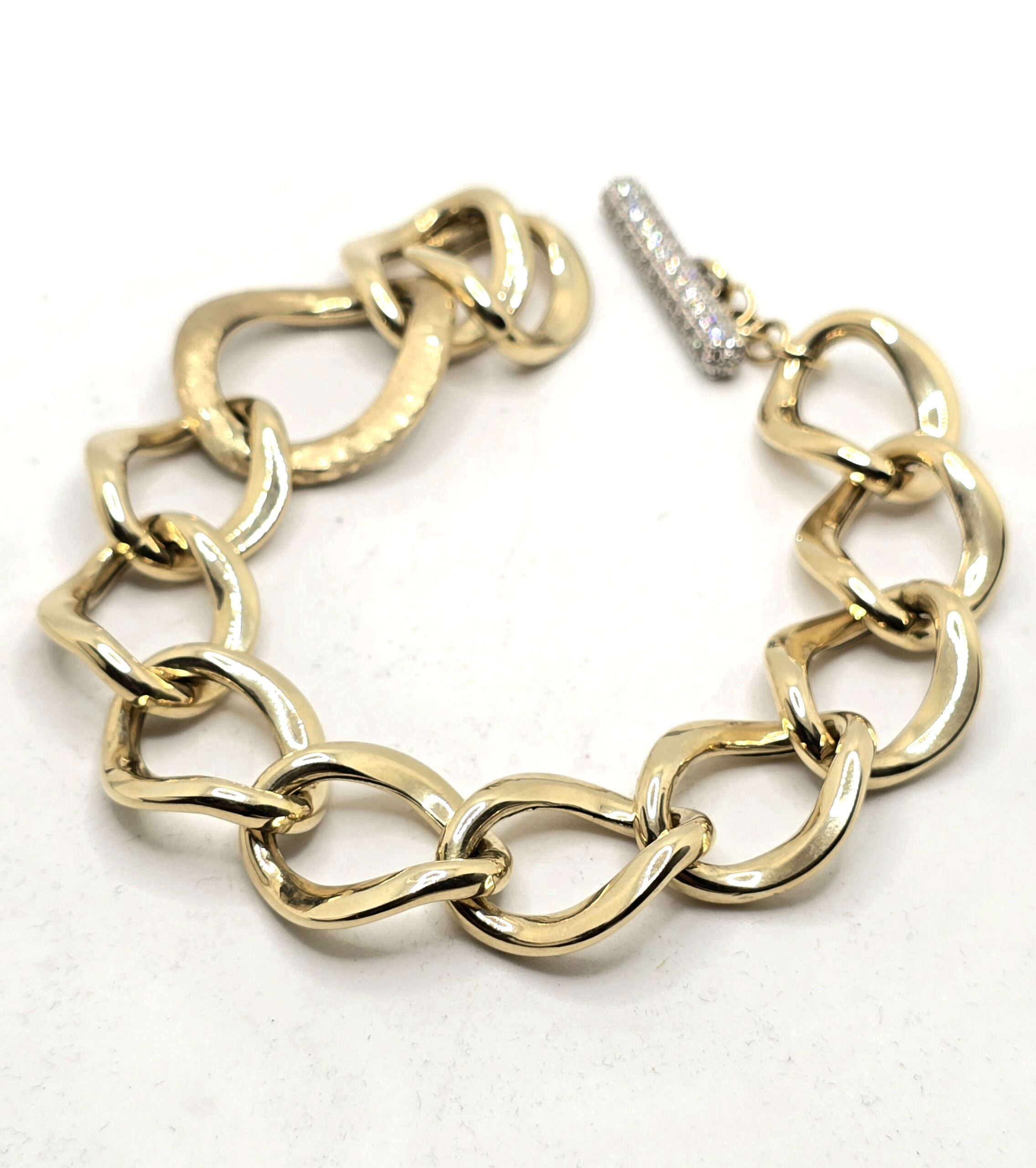 צמיד זהב 14 קראט עיגולים קולקציה חדשה gbsl183