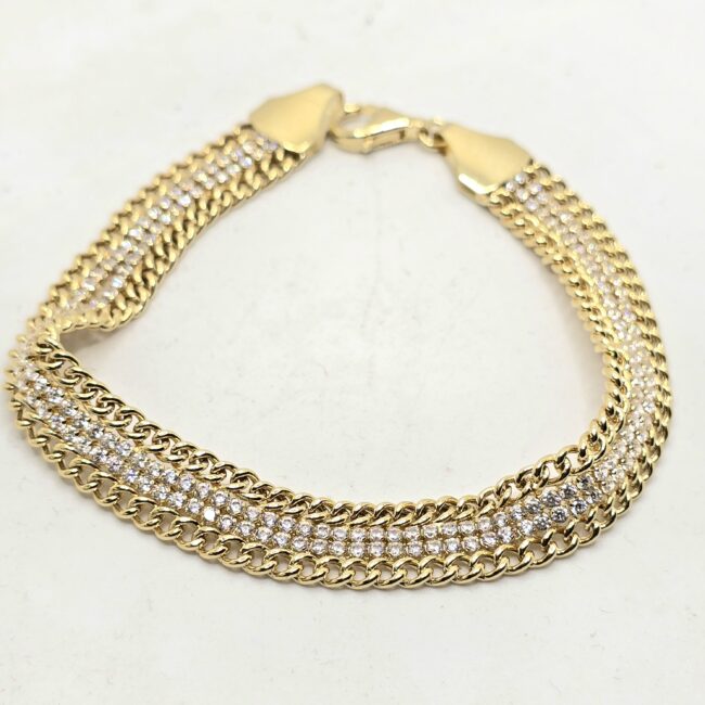 צמיד זהב משולב 14 קראט קולקציה חדשה