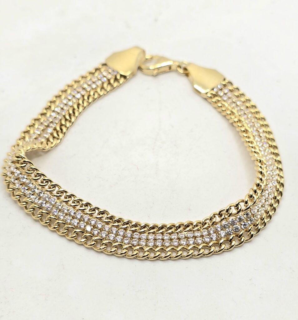 צמיד זהב משולב 14 קראט קולקציה חדשה