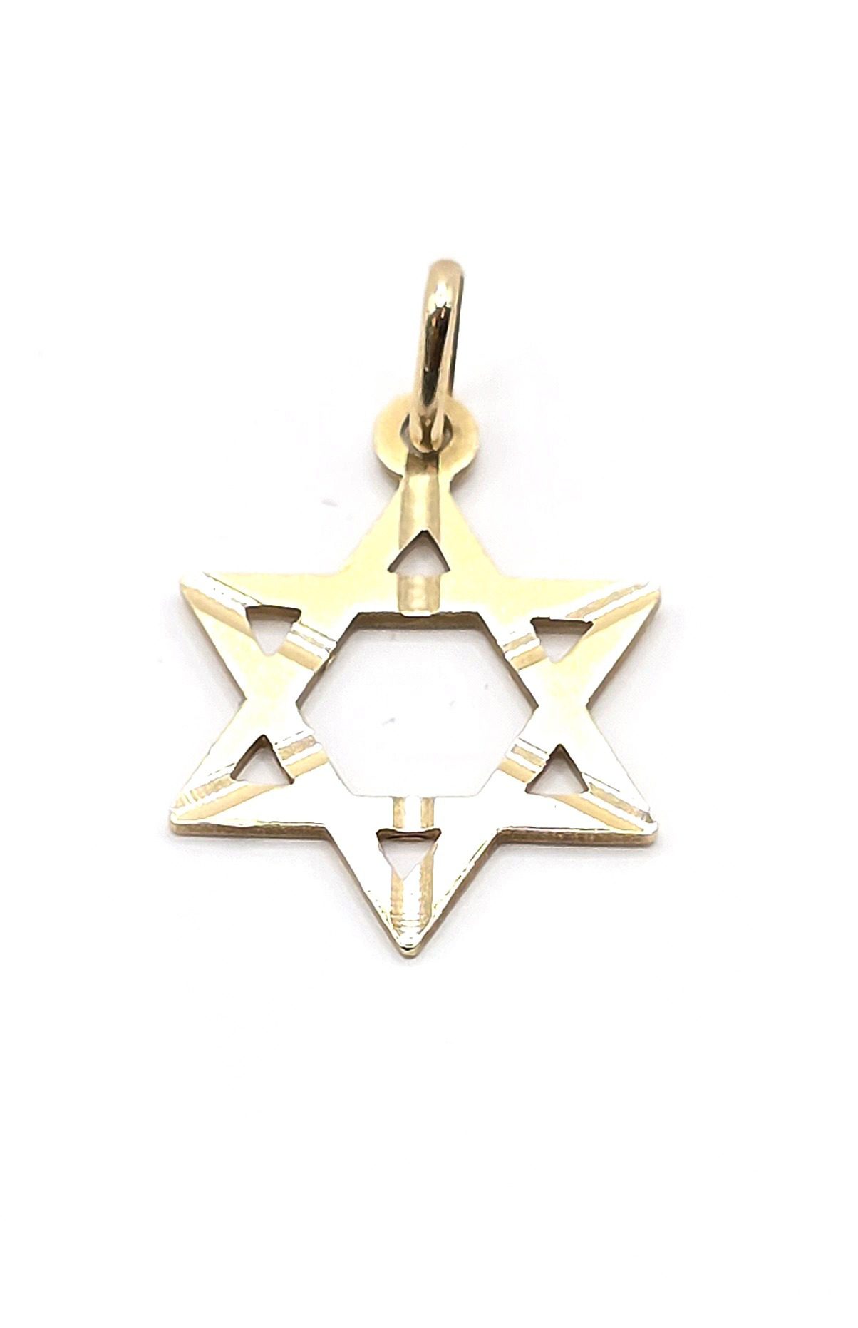 תליון 14 קראט זהב צהוב קולקציה חדשה מגן דוד eg6060