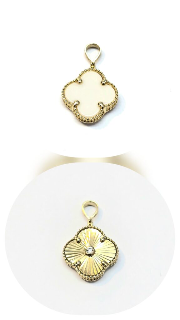 תליון אחד שהוא שניים!!! תלתן 14 קראט קולקציה חדשה gtdab