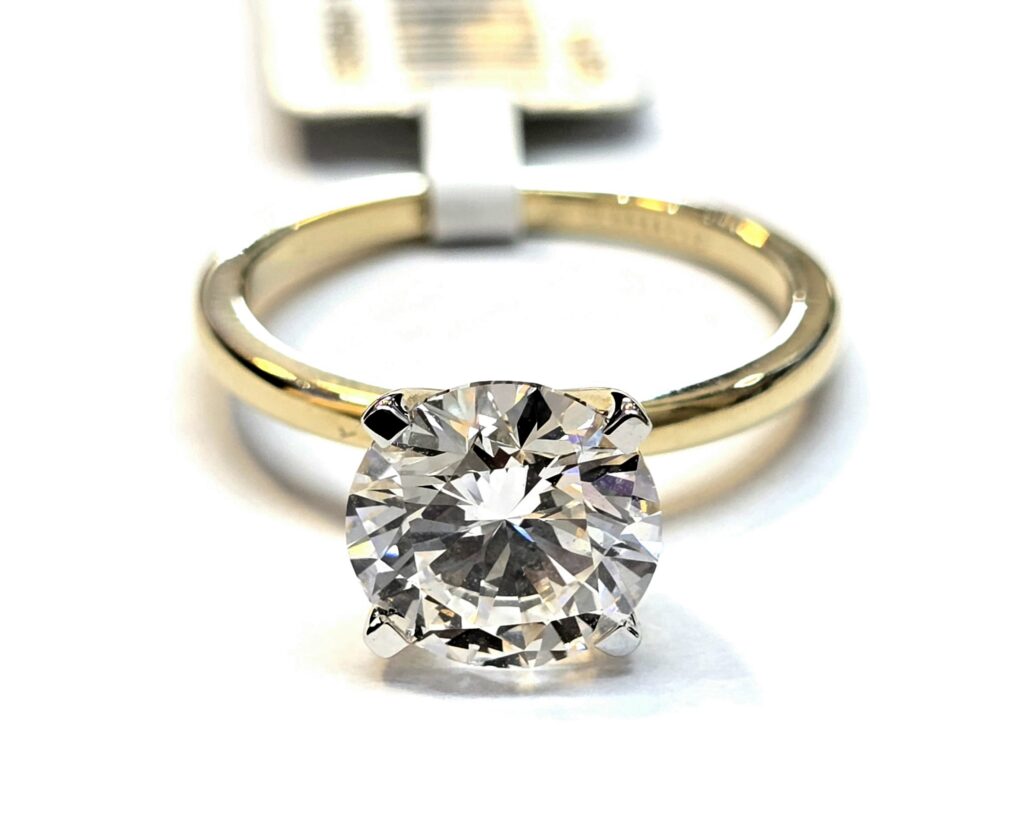 טבעת יהלום מעבדה סוליטר 3 קראט קולקציה חדשה drlab2