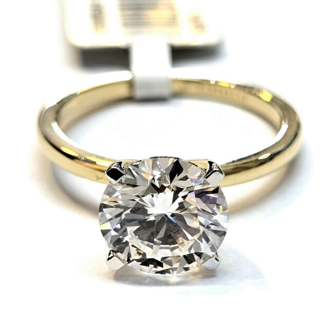 טבעת יהלום מעבדה סוליטר 3 קראט קולקציה חדשה drlab2