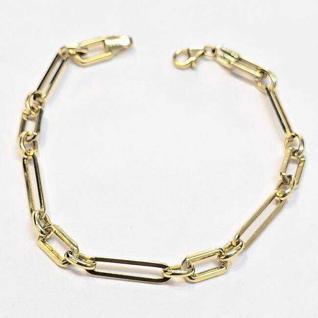 צמיד זהב 14 קראט סיכות חוליות קולקציה חדשה gbbhz20