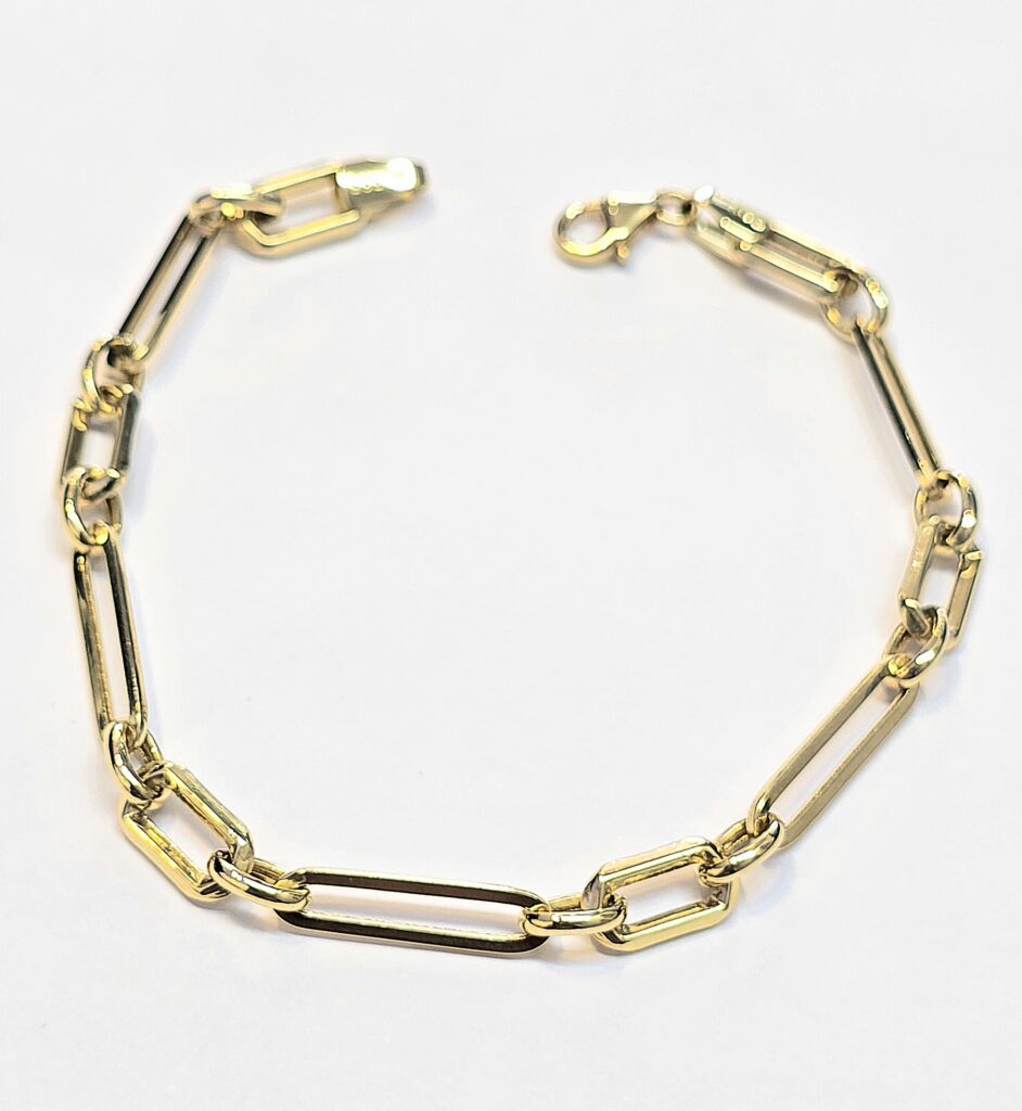 צמיד זהב 14 קראט סיכות חוליות קולקציה חדשה gbbhz20