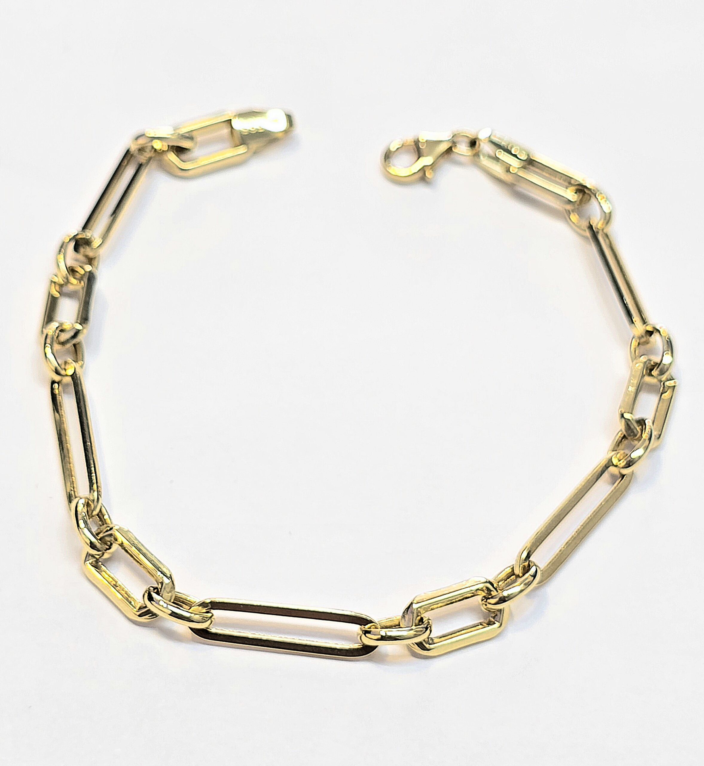 צמיד זהב 14 קראט סיכות חוליות קולקציה חדשה gbbhz20