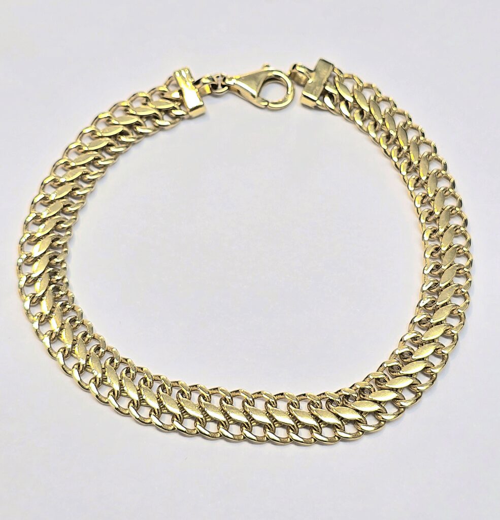 צמיד זהב 14 קראט שטיח שמיניות קולקציה חדשה gbbhz17