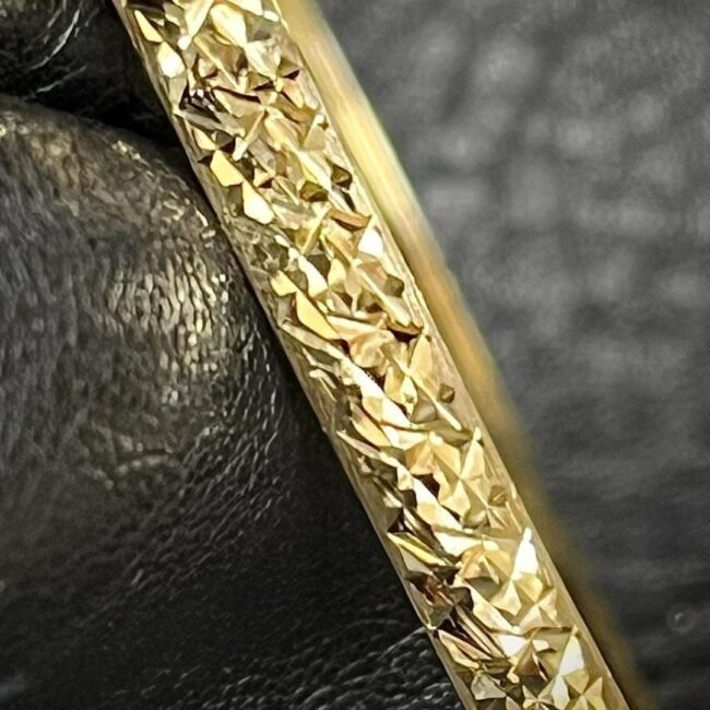צמיד זהב צהוב 14 קראט חריטות לייזר קולקציה חדשה gb900