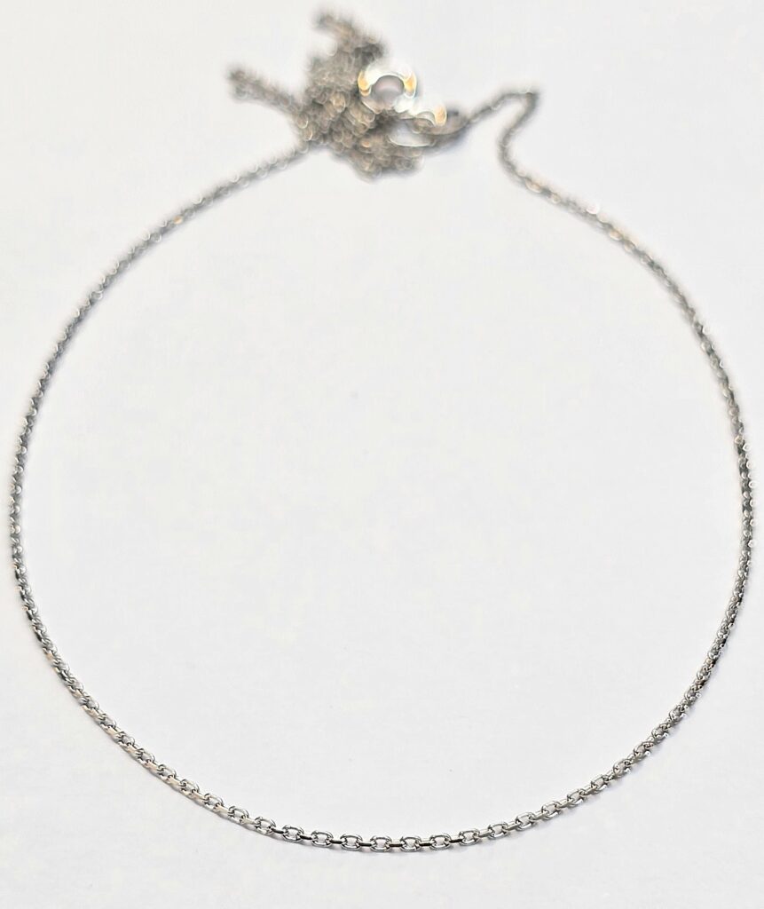 שרשרת זהב 14 קראט דקה צבע לבן קולקציה חדשה SHN4