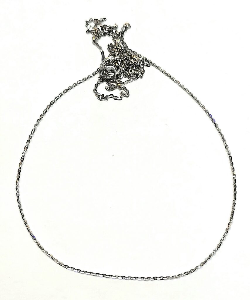 שרשרת זהב לבן 14 קראט דקה ועדינה קולקציה חדשה SHN87