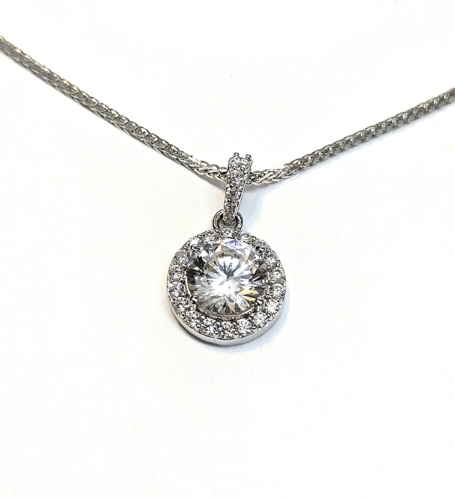 תליון יהלומי מעבדה כולל שרשרת משובץ 1.2 קראט קולקציה חדשה bhtlab1