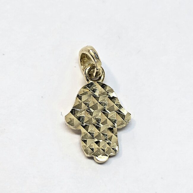 תליון חמסה זהב צהוב 14 קראט קולקציה חדשה Tza8