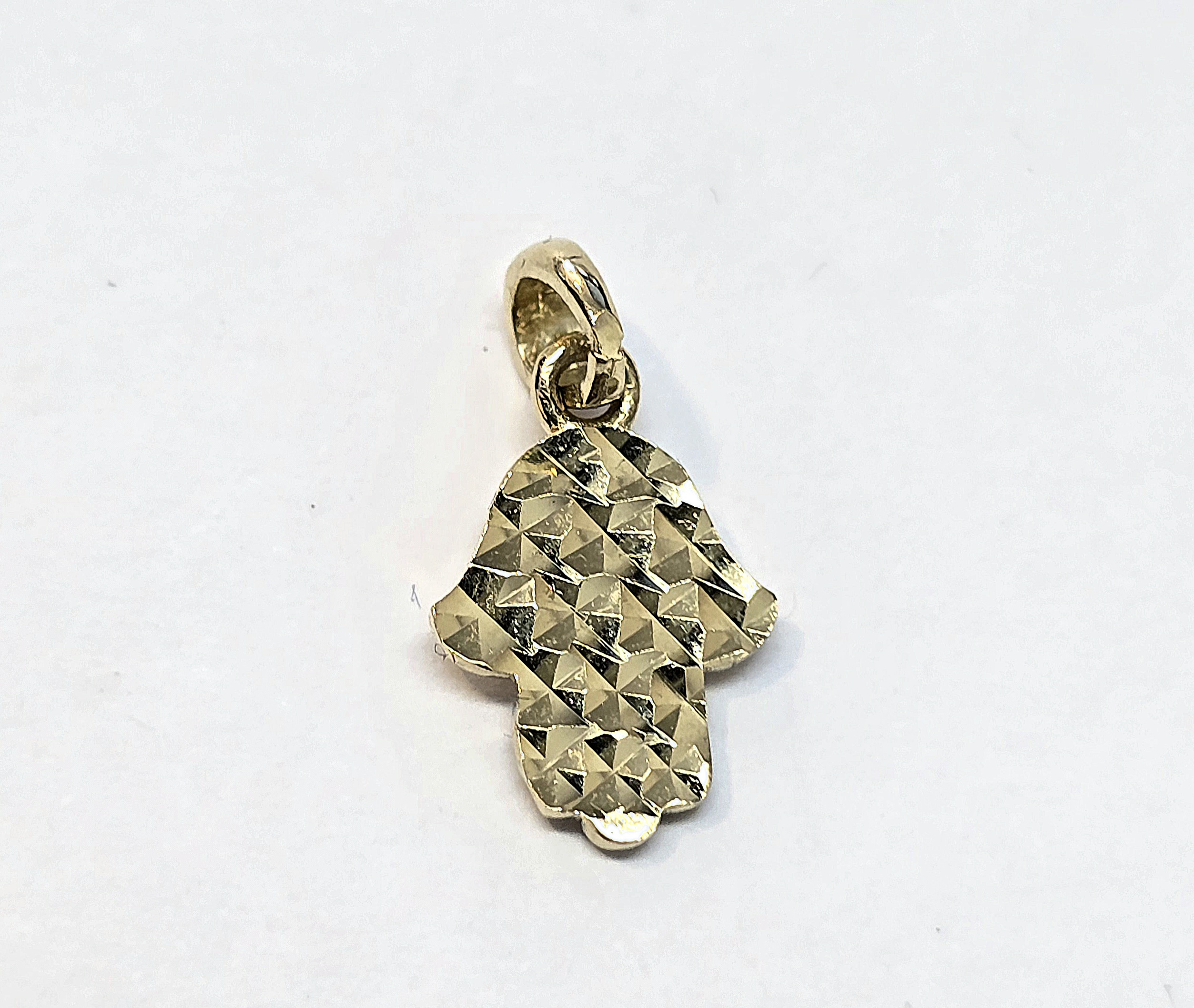 תליון חמסה זהב צהוב 14 קראט קולקציה חדשה Tza8