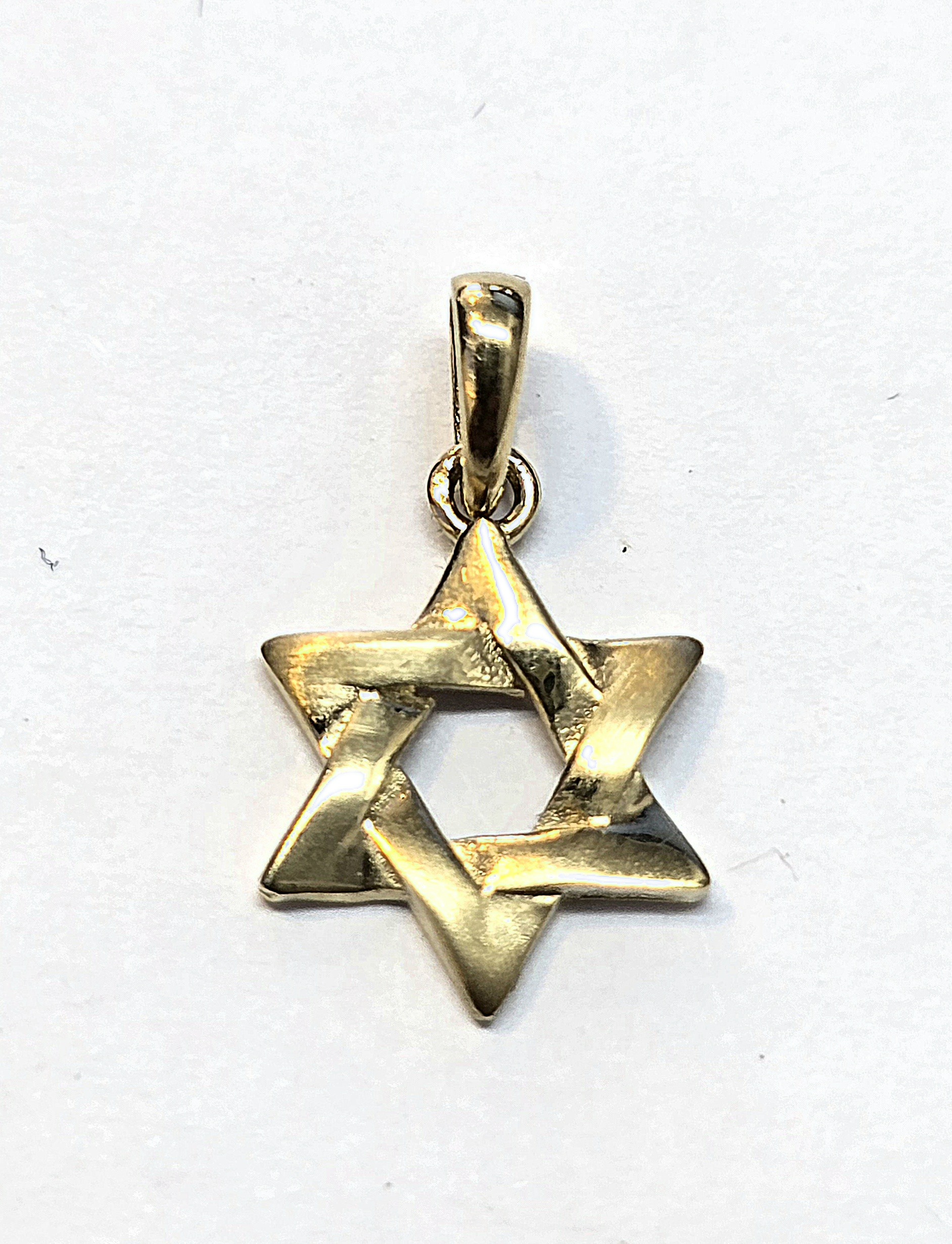 תליון מגן דוד זהב צהוב 14 קראט קולקציה חדשה sdlm656