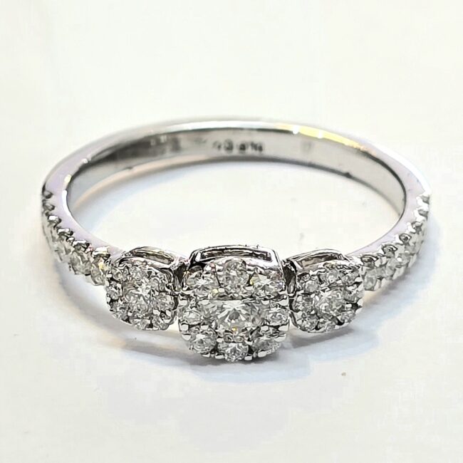 טבעת יהלומים טבעיים זהב 14 קראט קולקציה חדשה bhd101