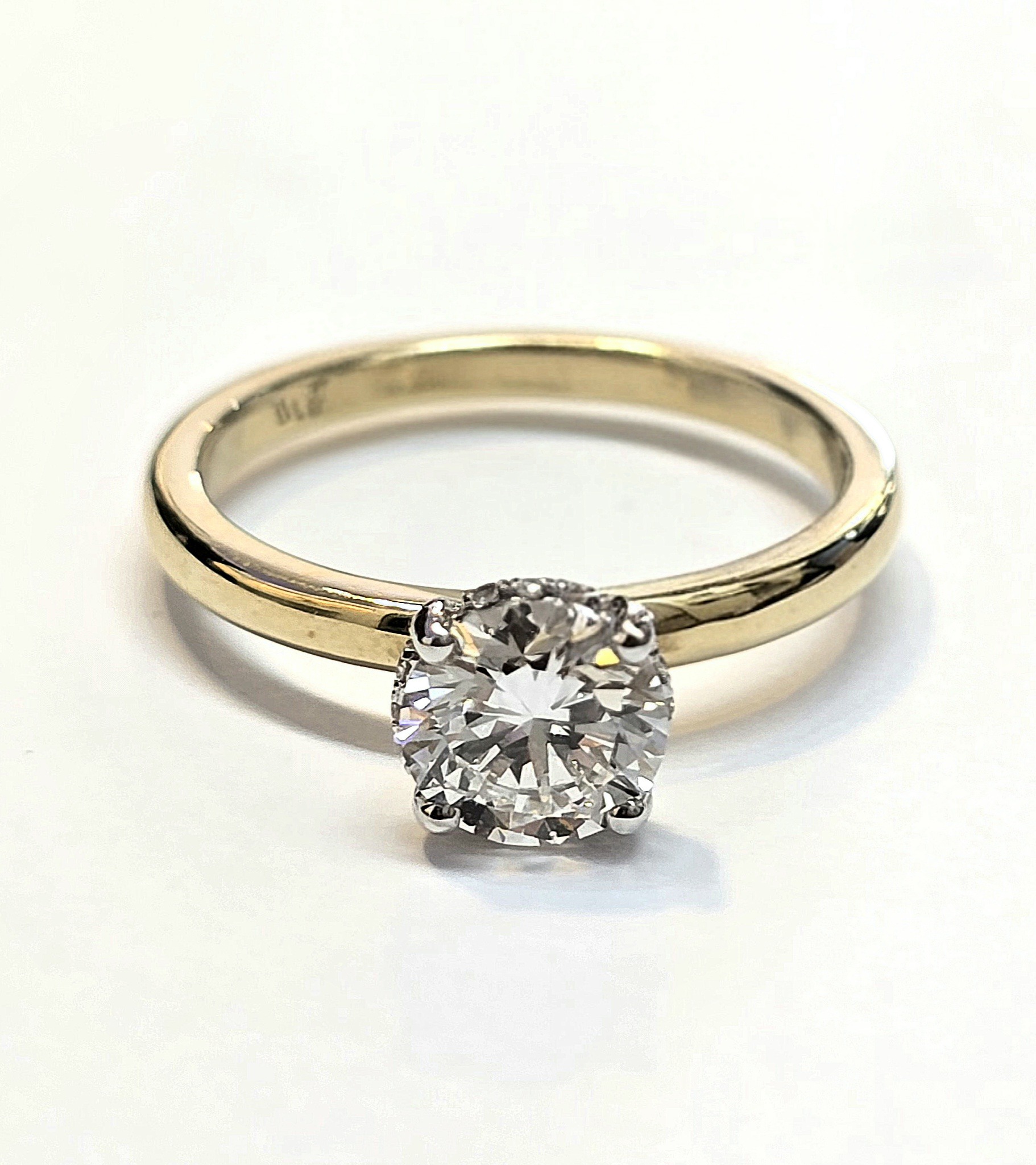 טבעת יהלום מעבדה זהב 14 קראט קולקציה חדשה bhds5490