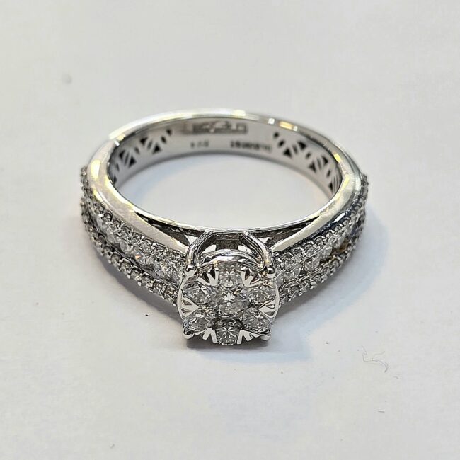 טבעת יהלומים טבעיים זהב 14 קראט קולקציה חדשה bhd5600