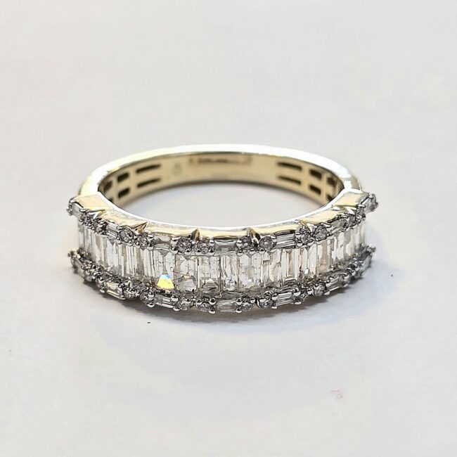 טבעת יהלומים טבעיים זהב 14 קראט קולקציה חדשה bhd109