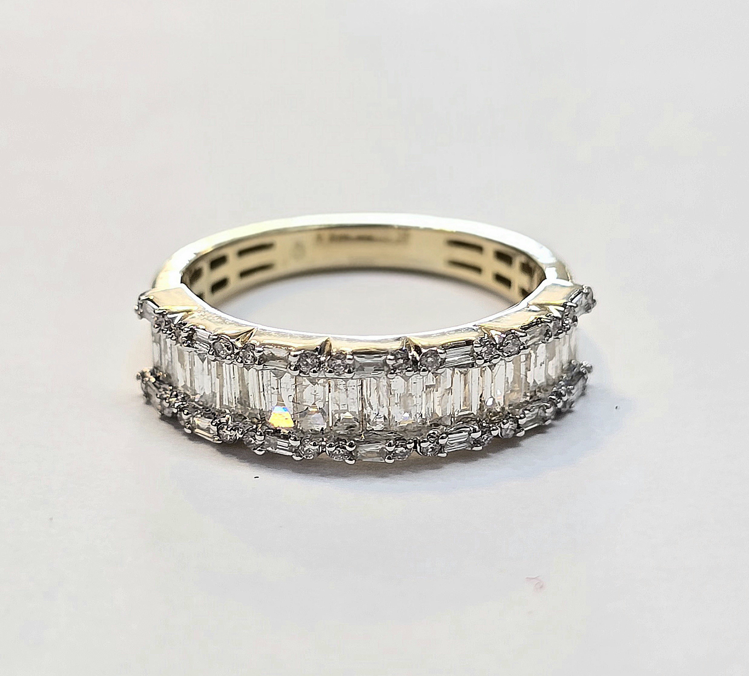 טבעת יהלומים טבעיים זהב 14 קראט קולקציה חדשה bhd109