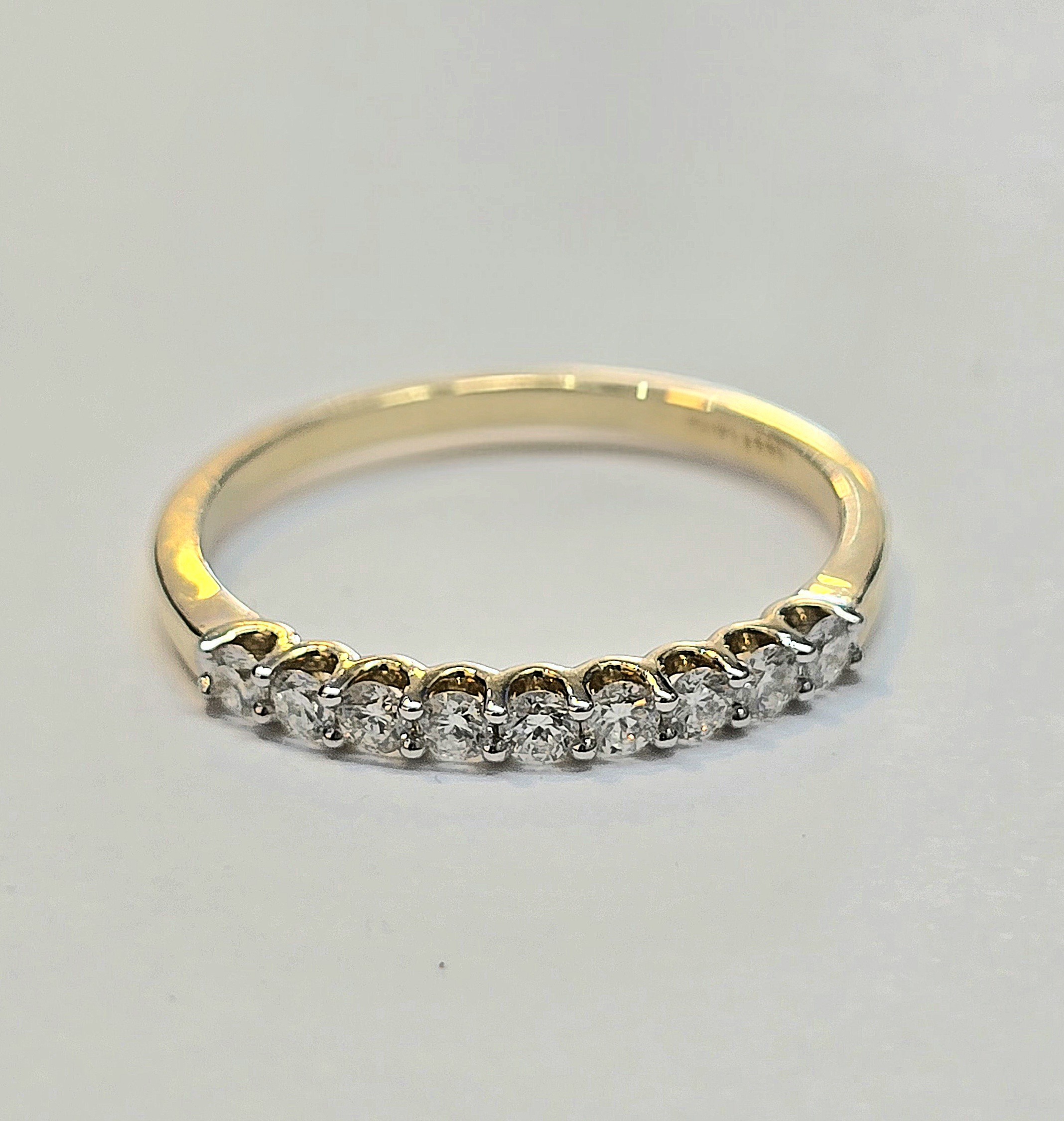 טבעת יהלומים טבעיים זהב 14 קראט קולקציה חדשה bhd345