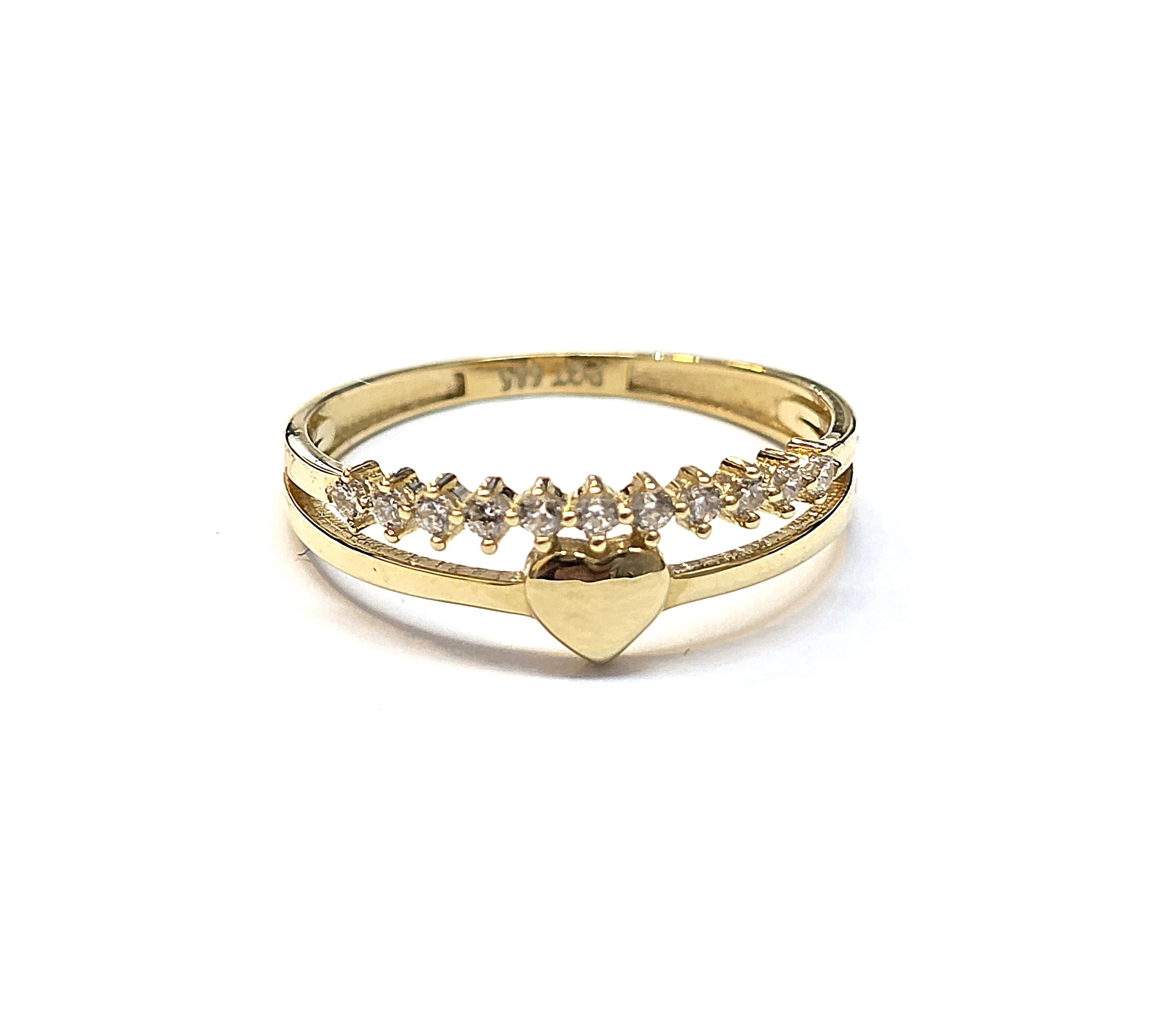 טבעת זהב 14 קראט לב קטן קולקציה חדשה TAB207