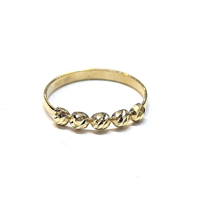 טבעת זהב 14 קראט כדורים קולקציה חדשה TAB209