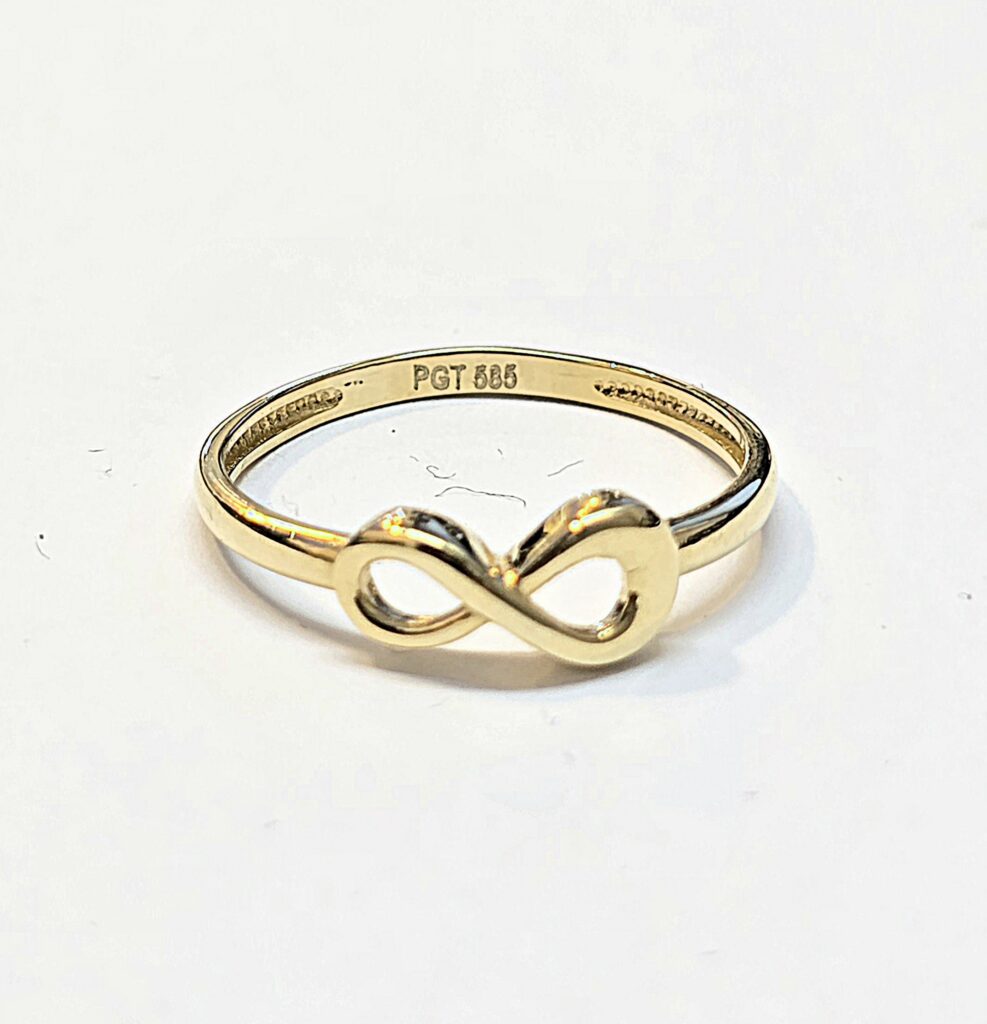 טבעת זהב אינפיניטי 14 קראט קולקציה חדשה TAB19