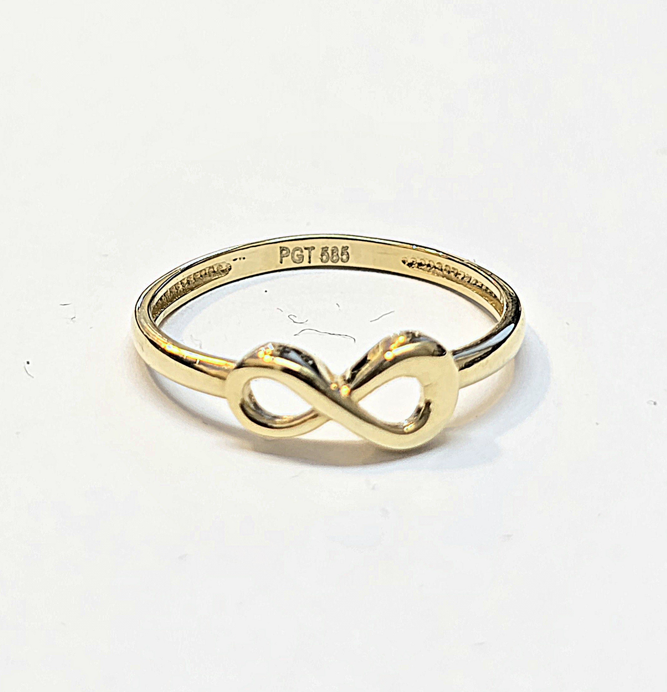 טבעת זהב אינפיניטי 14 קראט קולקציה חדשה TAB19