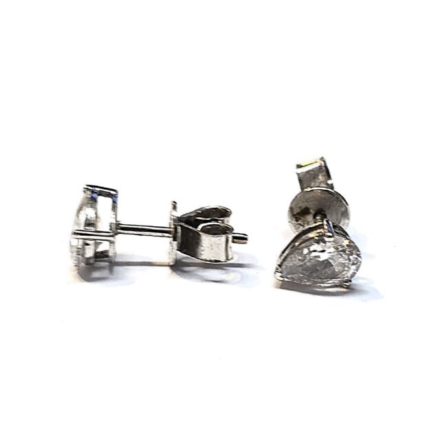 עגילי זהב לבן טיפה קולקציה חדשה AGIL1942