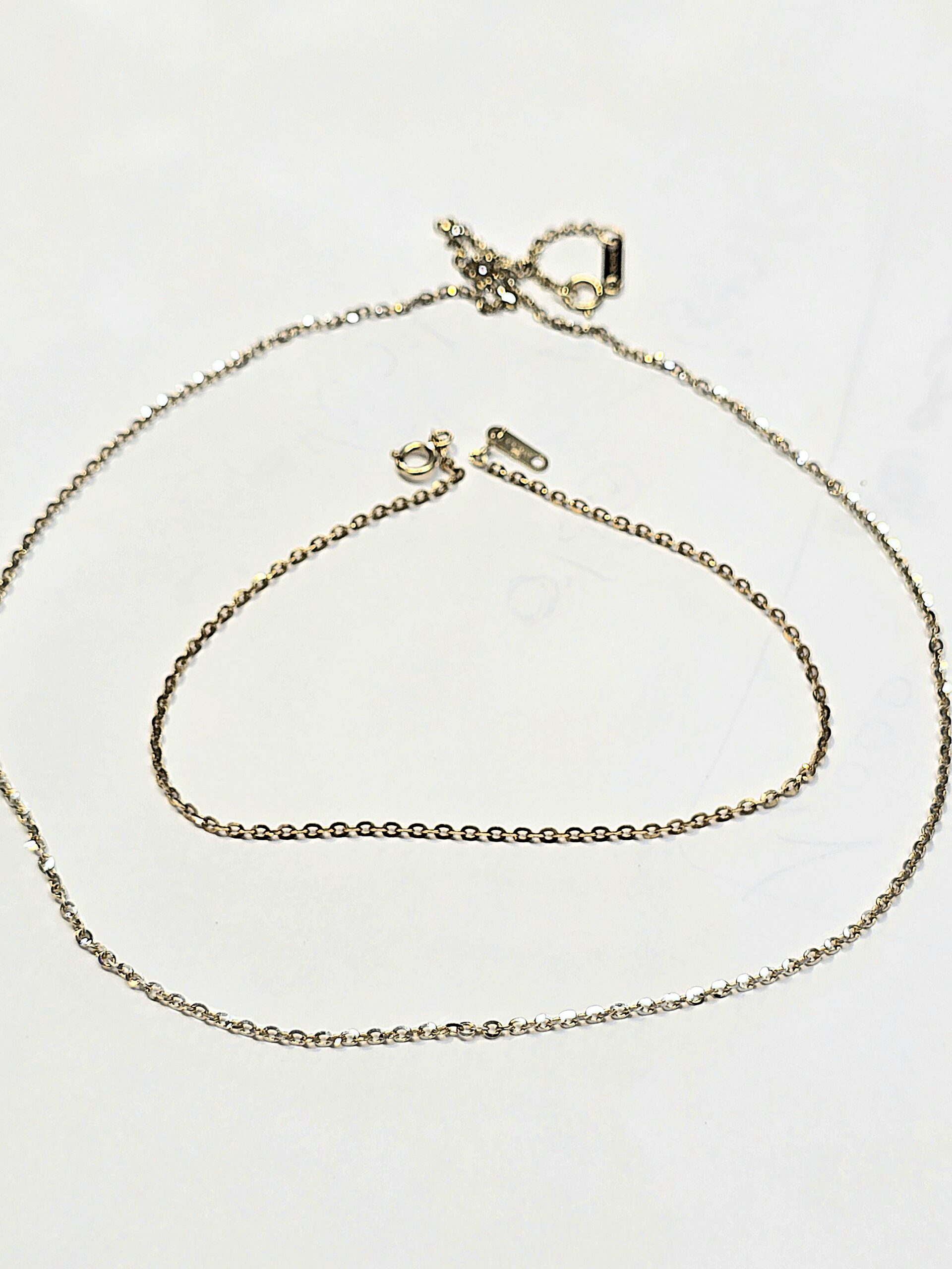 סט זהב 14 קראט שרשרת וצמיד חוליות קולקציה חדשה stbh771